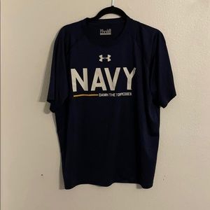 Naval Academy Under Armour Heat Gear Shirt Large